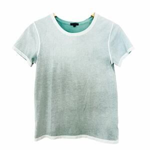 Patrick Assaraf Green Pima Cotton Short Sleeve T Shirt Sz M